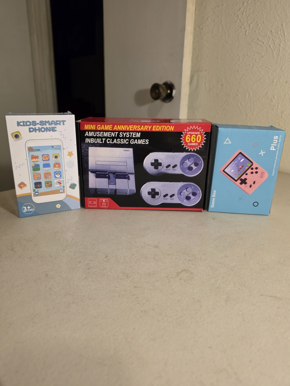 Mini Game Anniversary Edition Amusement System Blue Handheld Game Console Like